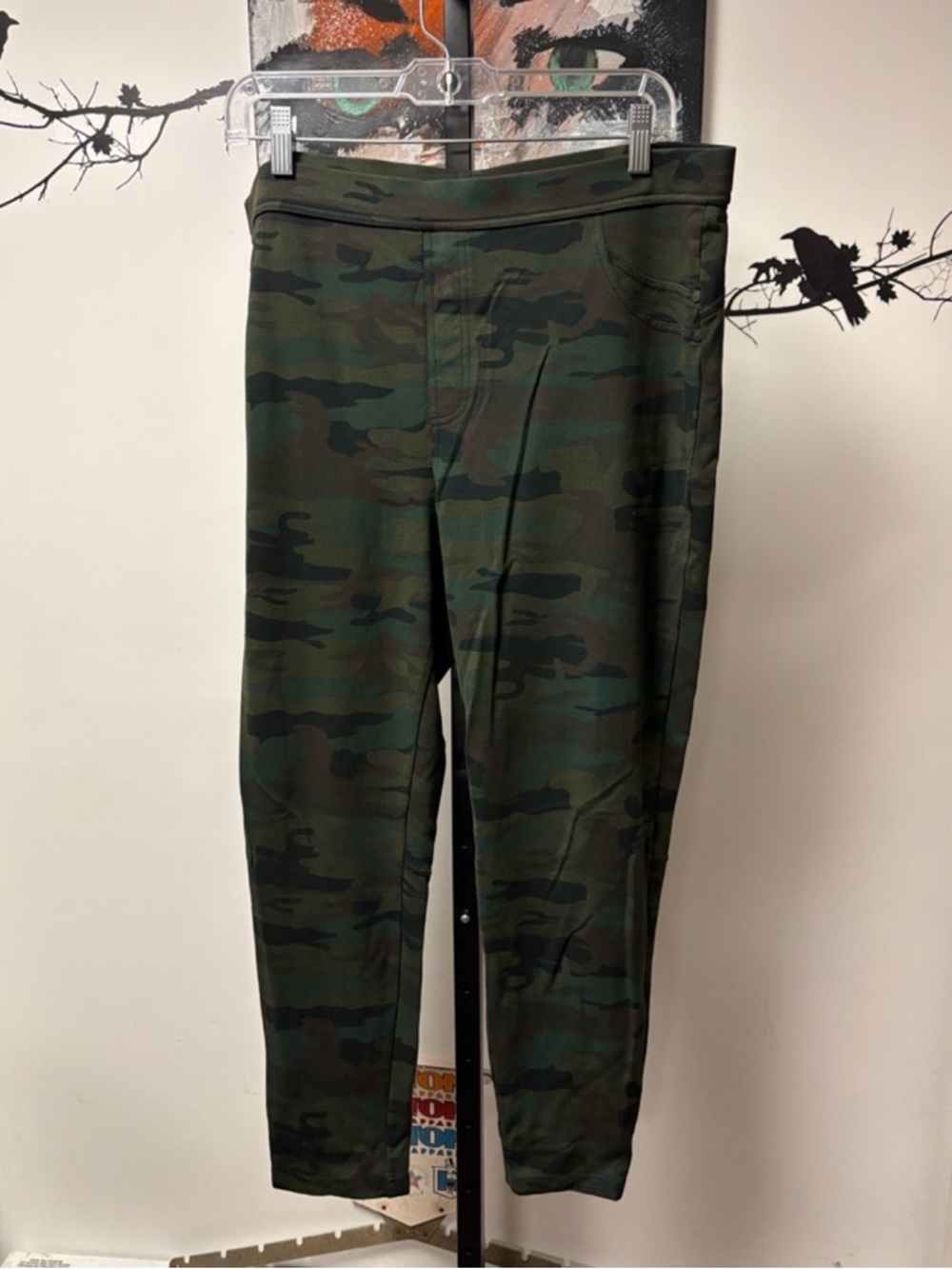 Sanctuary Olive and Brown Camo Pull-On Pants Size 2X